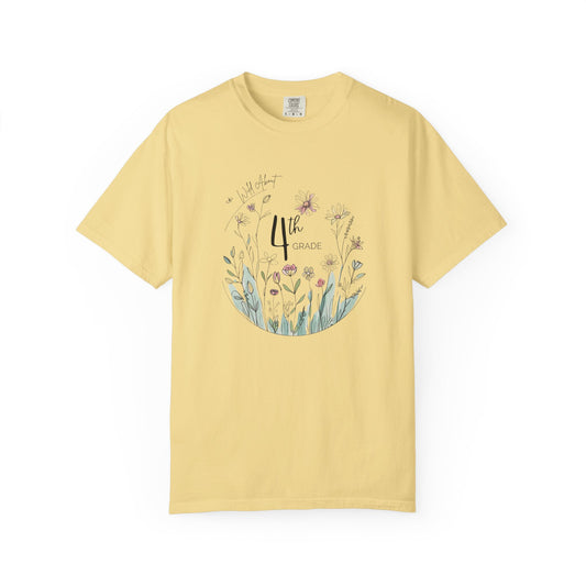 Wildflower Cottagecore 4th Grade Tee