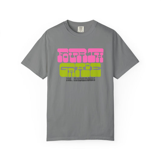 Groovy Fourth Grade Teacher T-Shirt - Personalized