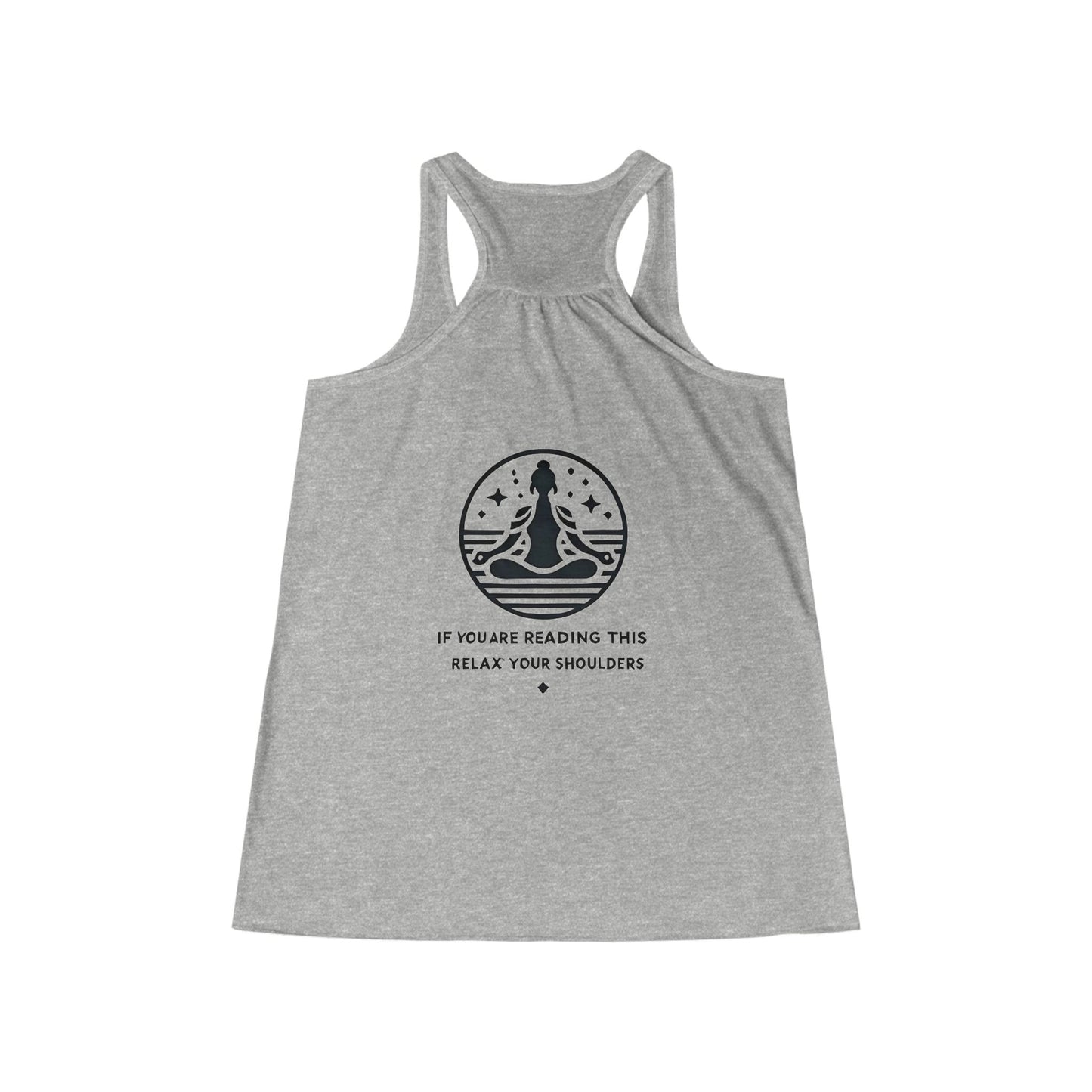 If You Are Reading This Relax Your Shoulders Meditation Yoga Tank Top