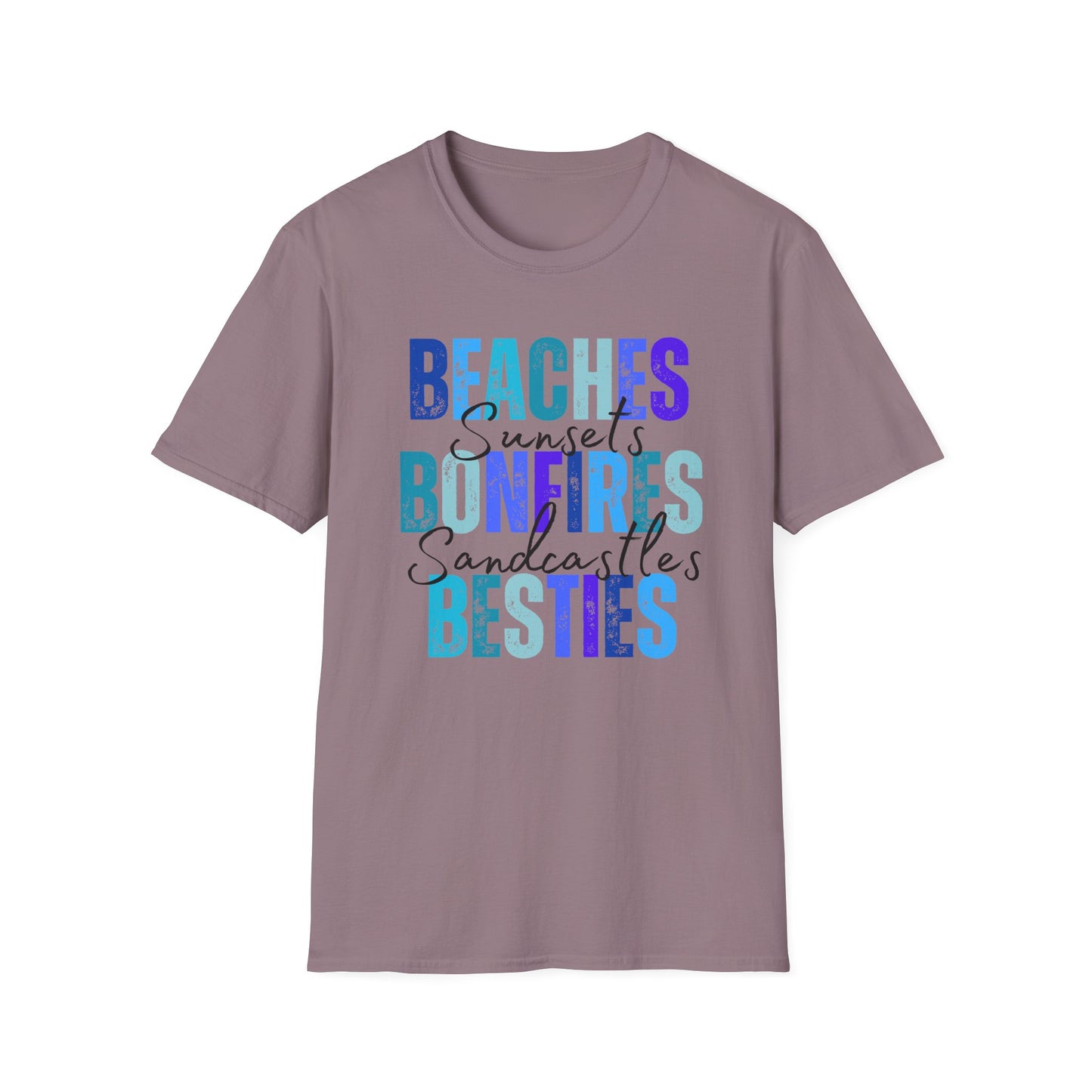 'Beaches, Bonfires, Besties, Sunsets, and Sandcastles' Tee
