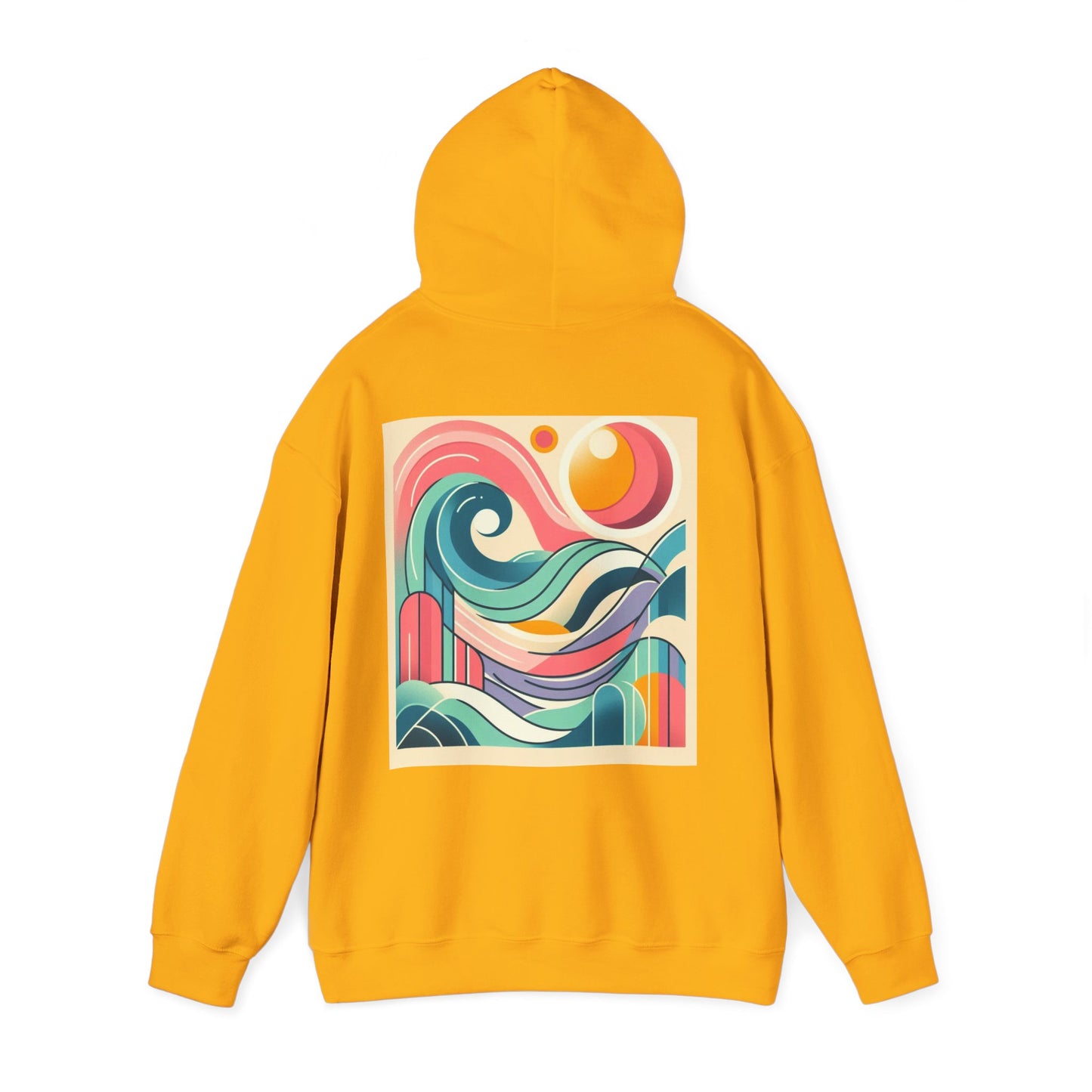 Geometric Wave Hoodie