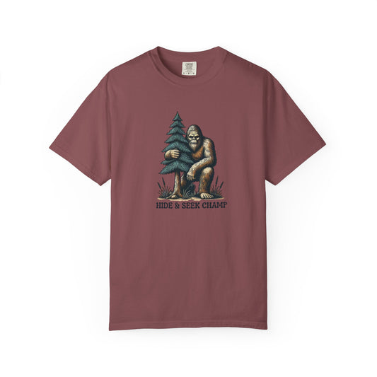 Bigfoot Hide and Seek Champ Unisex T-shirt