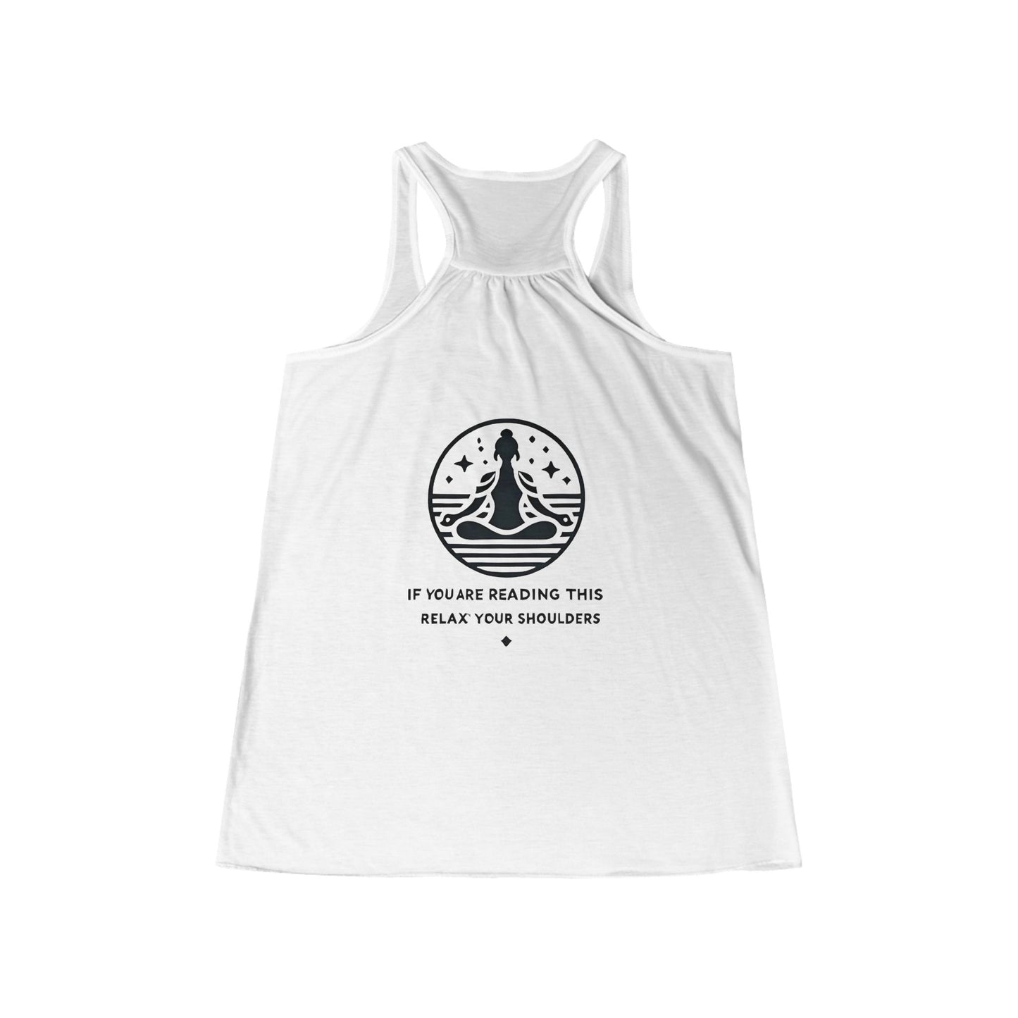 If You Are Reading This Relax Your Shoulders Meditation Yoga Tank Top