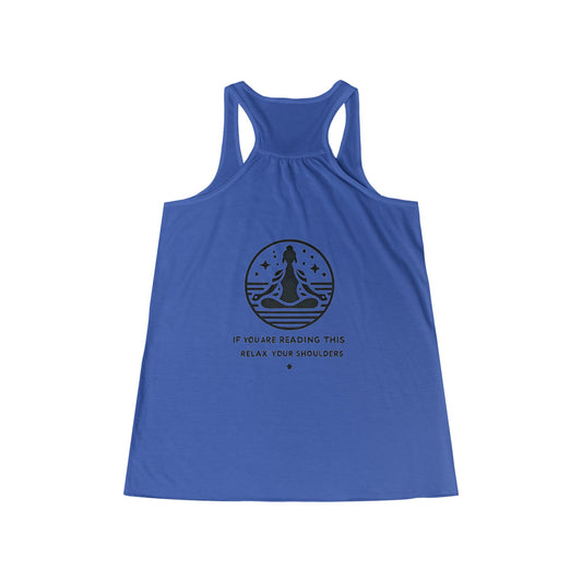 If You Are Reading This Relax Your Shoulders Meditation Yoga Tank Top