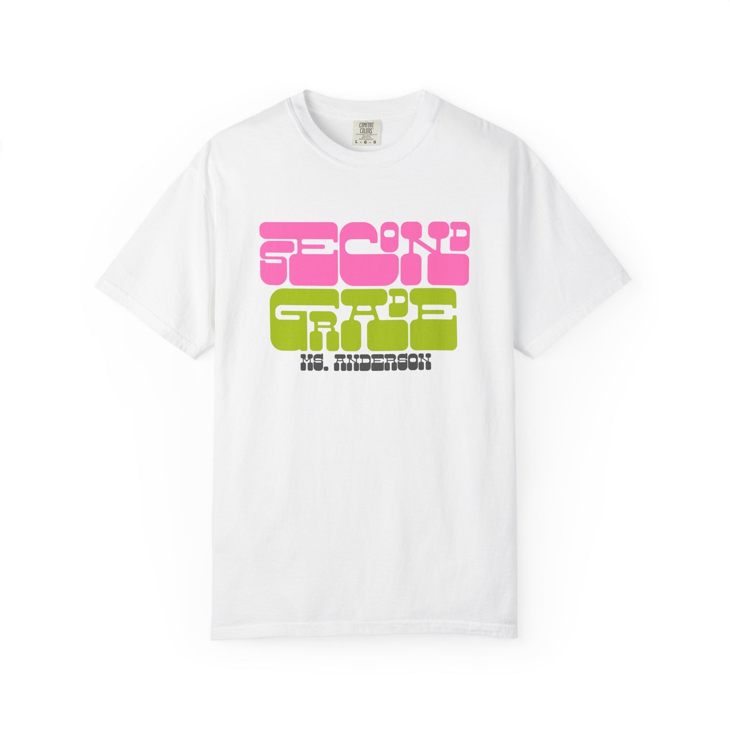 Groovy Second Grade Teacher - Personalized