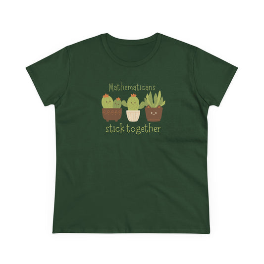 Mathematicians Stick Together Cactus Tee