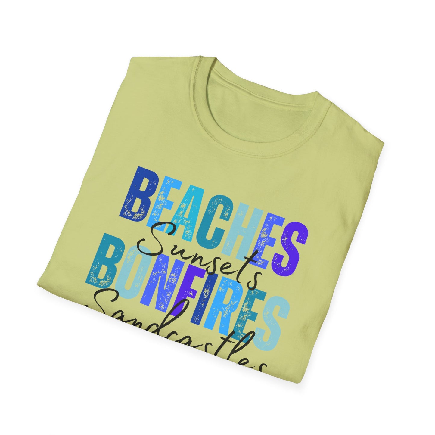 'Beaches, Bonfires, Besties, Sunsets, and Sandcastles' Tee