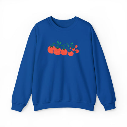 Cherry Tomato Vine Embroidered Sweatshirt