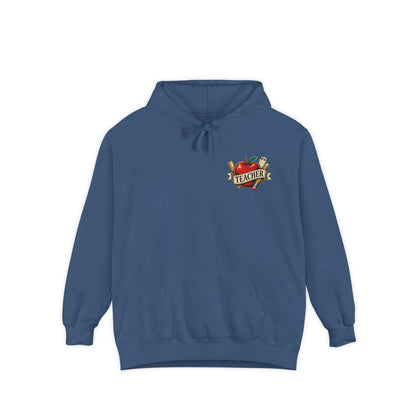 Teacher Vintage Heart Hoodie