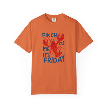 Friday Lobster T-Shirt — "Pinch Me It's Friday" Vintage Seafood Tee