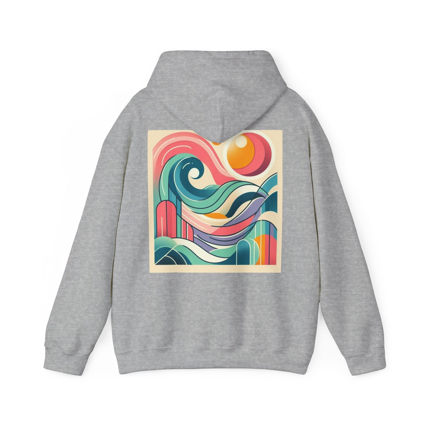 Geometric Wave Hoodie