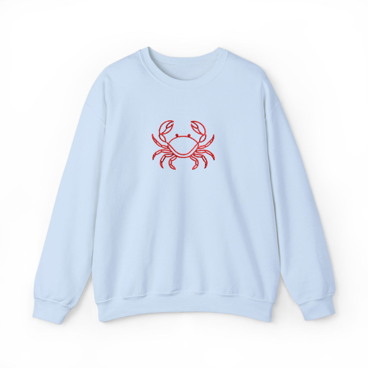 Crab Graphic Sweatshirt — Coastal Crab Crewneck for Beach Lovers