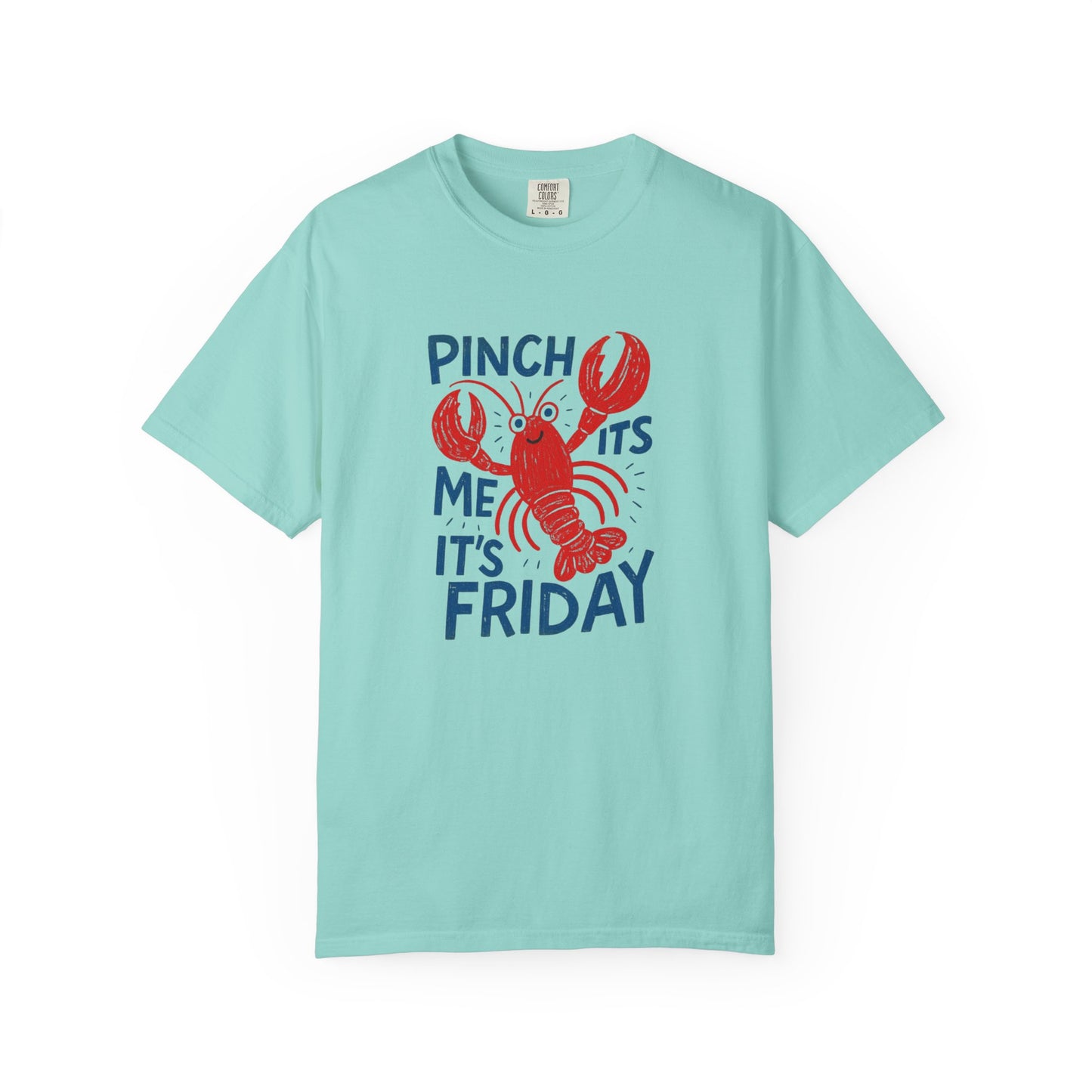 Friday Lobster T-Shirt — "Pinch Me It's Friday" Vintage Seafood Tee