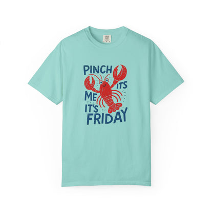 Friday Lobster T-Shirt — "Pinch Me It's Friday" Vintage Seafood Tee