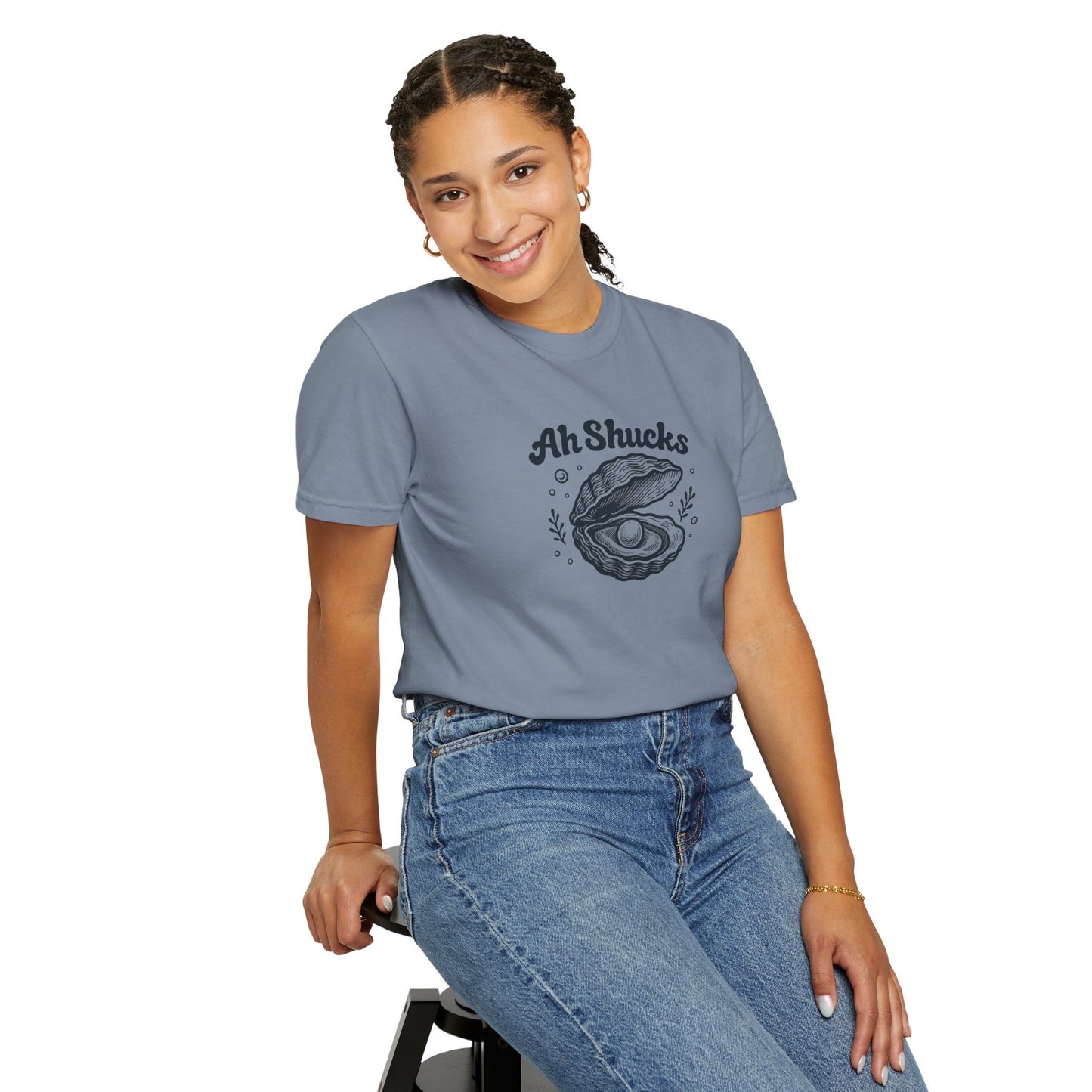 Ah Shucks Oyster T-Shirt — Vintage Nautical Seafood Tee