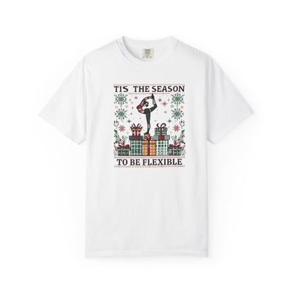 Tis The Season To Be Flexible T-shirt | Yoga Pose Christmas Design