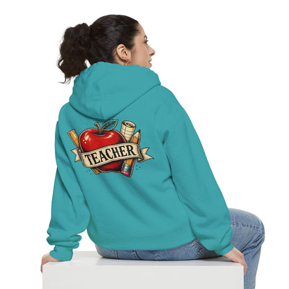 Teacher Vintage Heart Hoodie