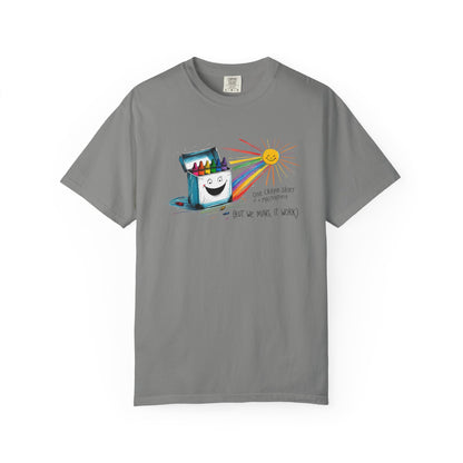 One Crayon Short of a Masterpiece Unisex T-shirt, Graphic Tee, Teacher Gift, Back to School Shirt, Classroom Attire, Art Vibes