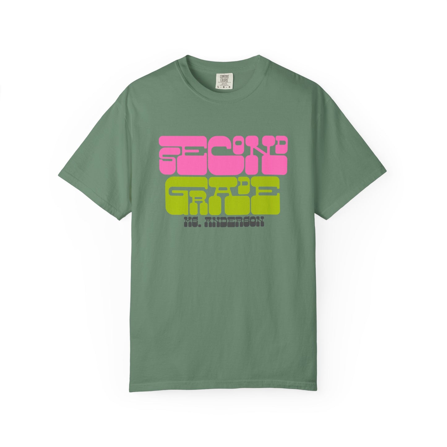 Groovy Second Grade Teacher - Personalized