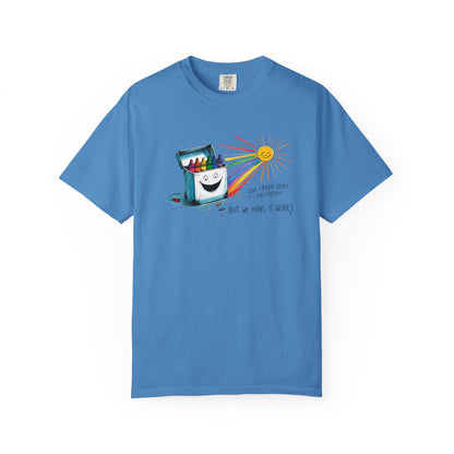 One Crayon Short of a Masterpiece Unisex T-shirt, Graphic Tee, Teacher Gift, Back to School Shirt, Classroom Attire, Art Vibes