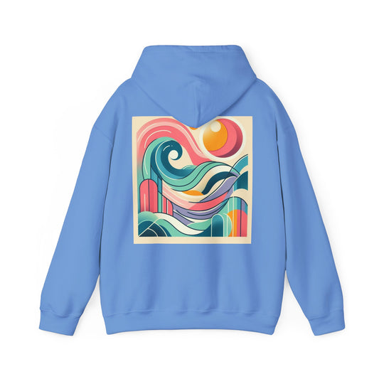 Geometric Wave Hoodie