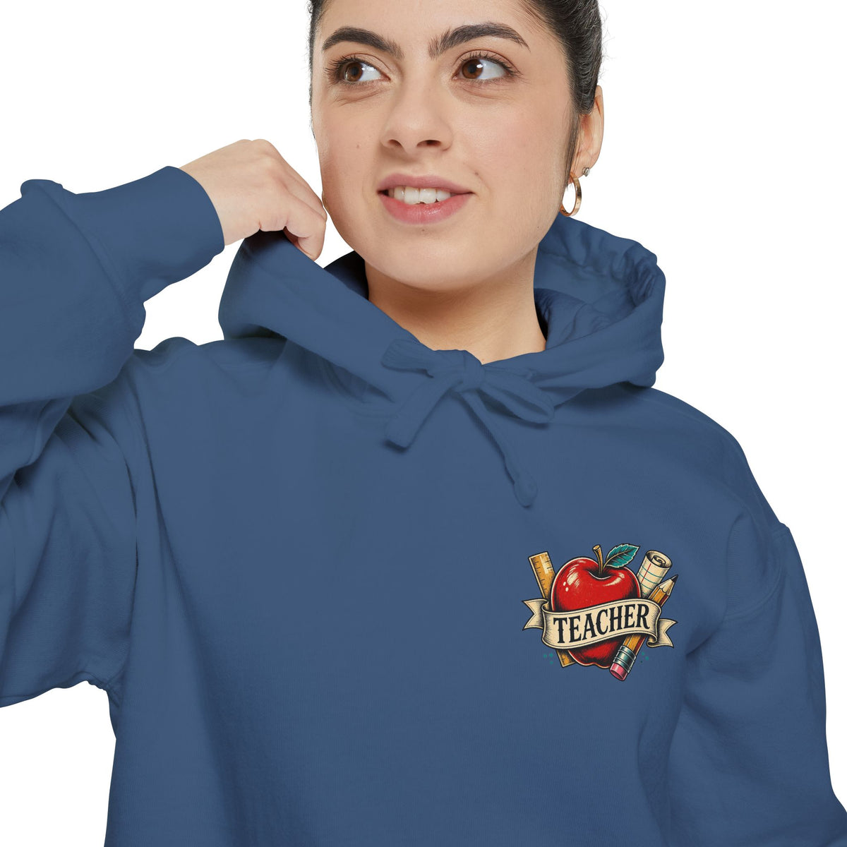 Teacher Vintage Heart Hoodie