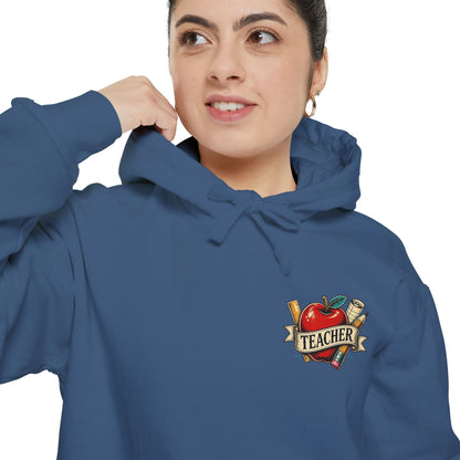 Teacher Vintage Heart Hoodie