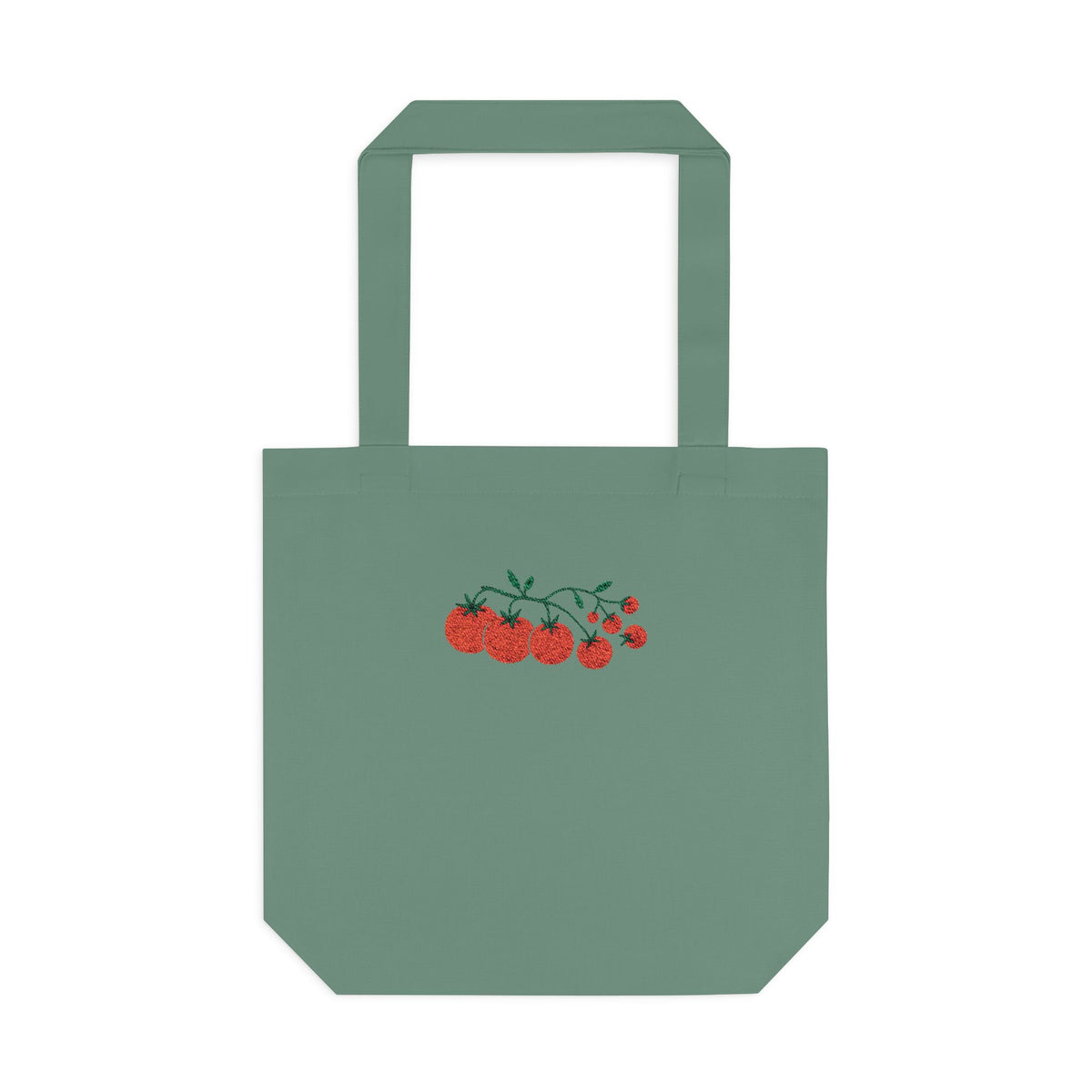 Embroidered Cherry Blossom Cotton Tote Bag — Floral Everyday Market Bag