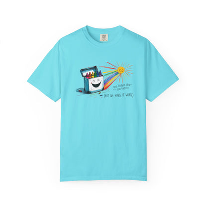 One Crayon Short of a Masterpiece Unisex T-shirt, Graphic Tee, Teacher Gift, Back to School Shirt, Classroom Attire, Art Vibes