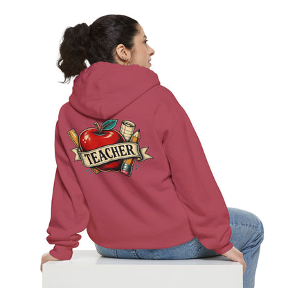 Teacher Vintage Heart Hoodie