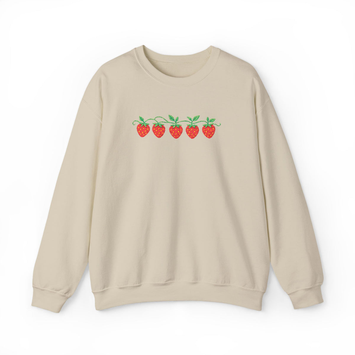 Strawberry Row Embroidered Sweatshirt