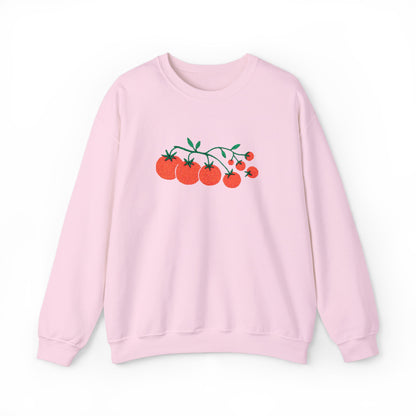Cherry Tomato Vine Embroidered Sweatshirt