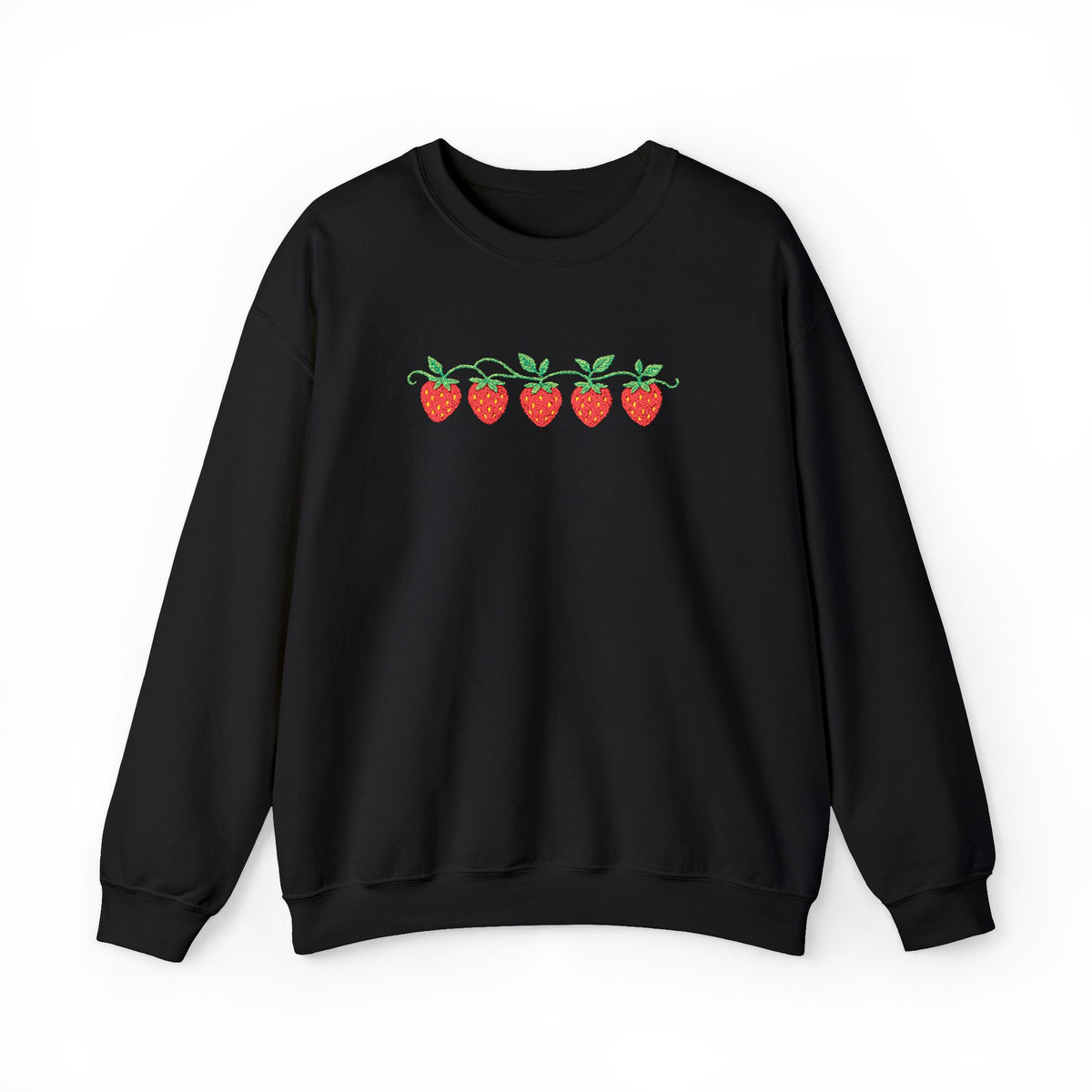Strawberry Row Embroidered Sweatshirt