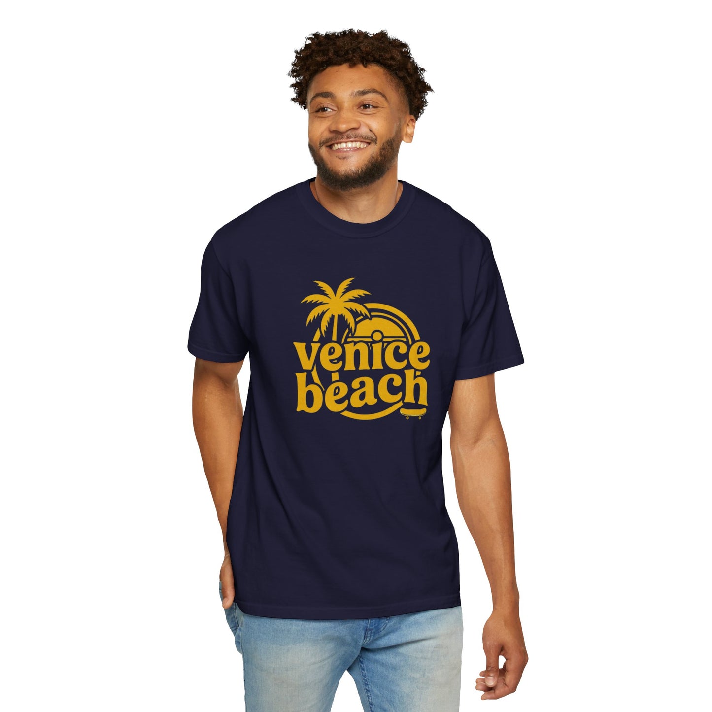 Venice Beach Retro Palm T-Shirt — Vintage Surf Vibe Tee