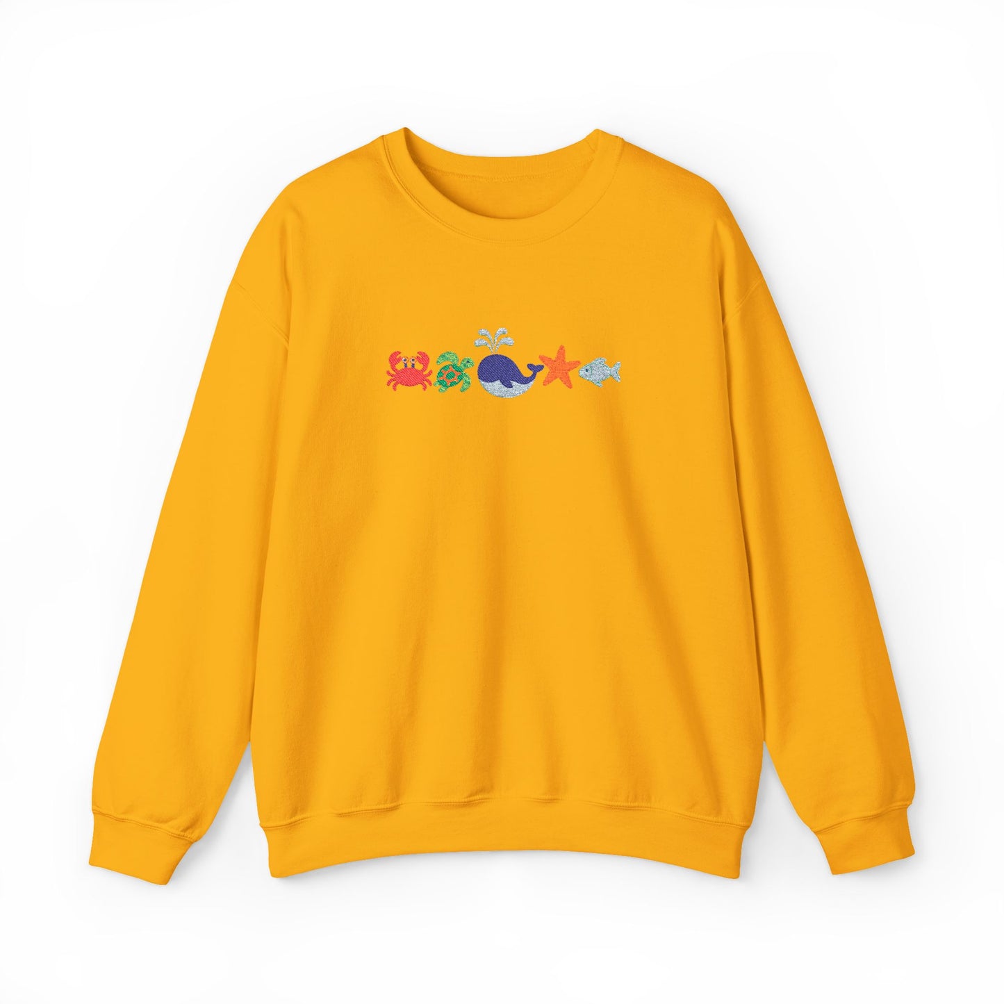 Sea Creatures Embroidered Sweatshirt