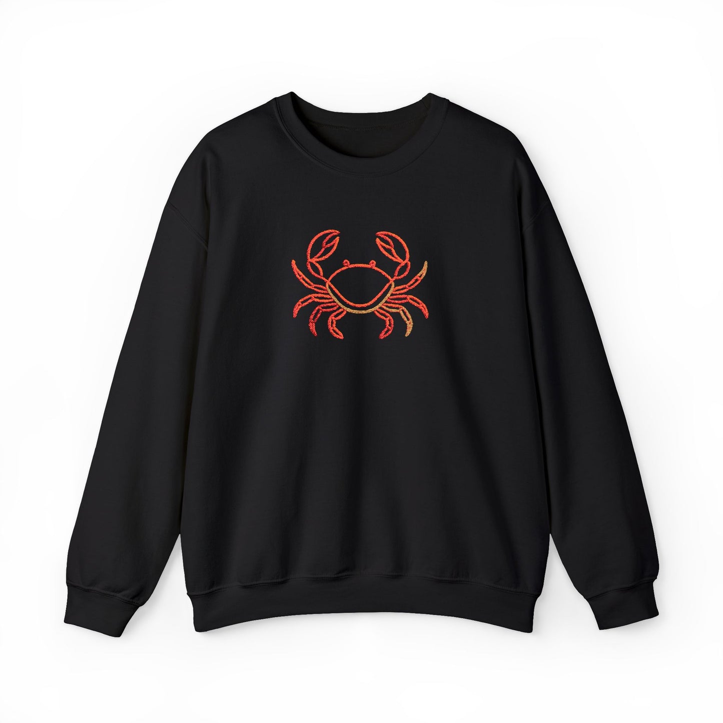 Crab Graphic Sweatshirt — Coastal Crab Crewneck for Beach Lovers