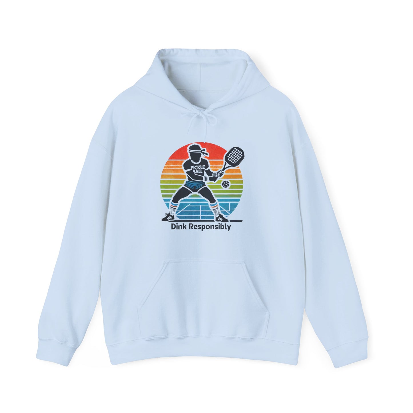 Retro Dink Responsibly Pickleball  Hoodie