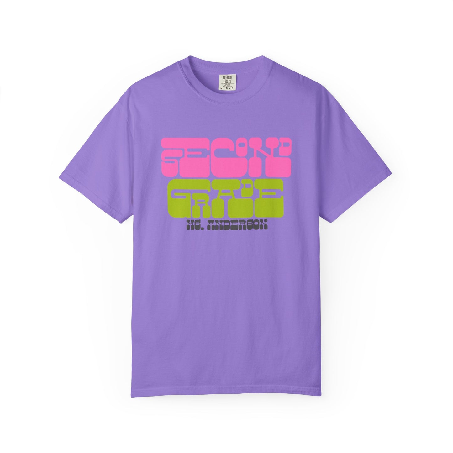 Groovy Second Grade Teacher - Personalized