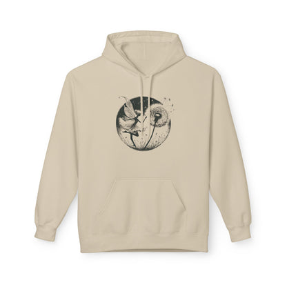 Grunge Fairy Blowing Dandelion Fleece Hoodie