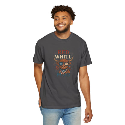 Red, White & Moo Patriotic Cow Tee