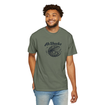 Ah Shucks Oyster T-Shirt — Vintage Nautical Seafood Tee