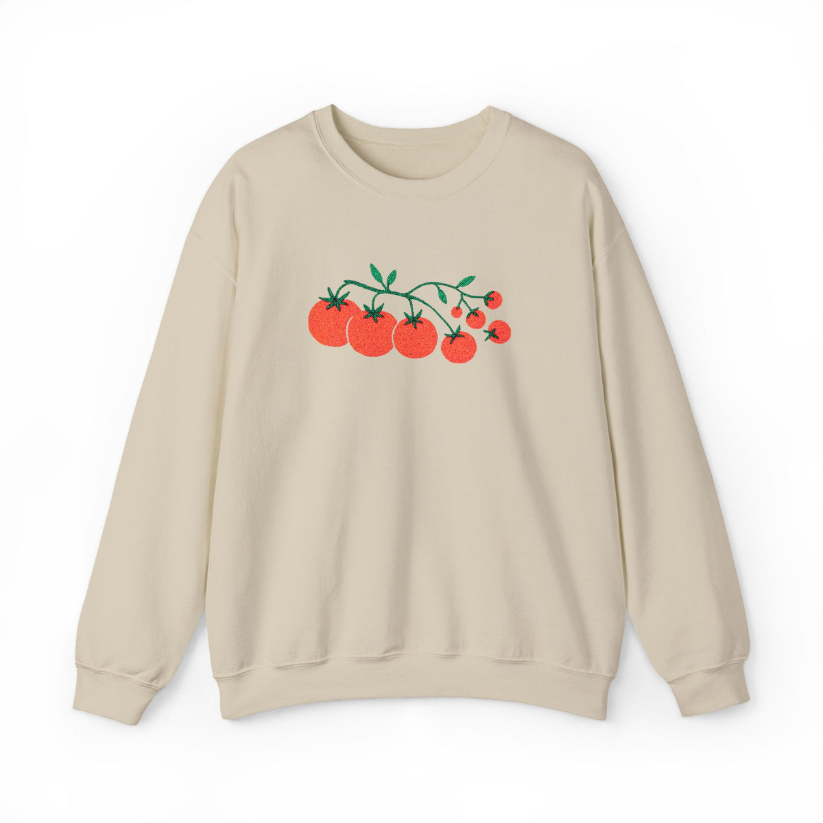 Cherry Tomato Vine Embroidered Sweatshirt