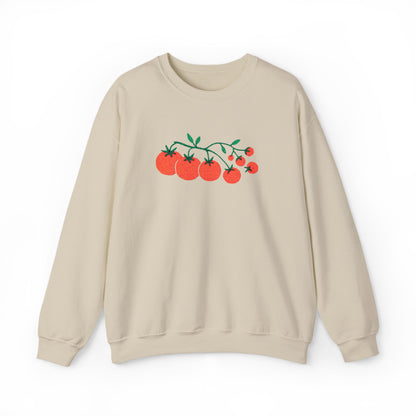 Cherry Tomato Vine Embroidered Sweatshirt