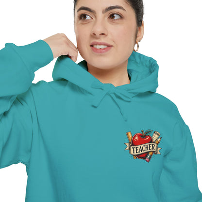 Teacher Vintage Heart Hoodie