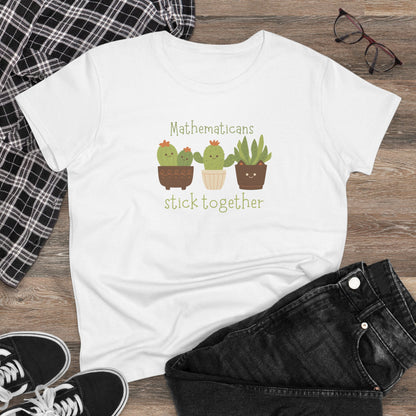 Cute Cactus Graphic Tee, Perfect for Teachers, Math Lovers, Gift for Students, Summer Style, Casual Wear