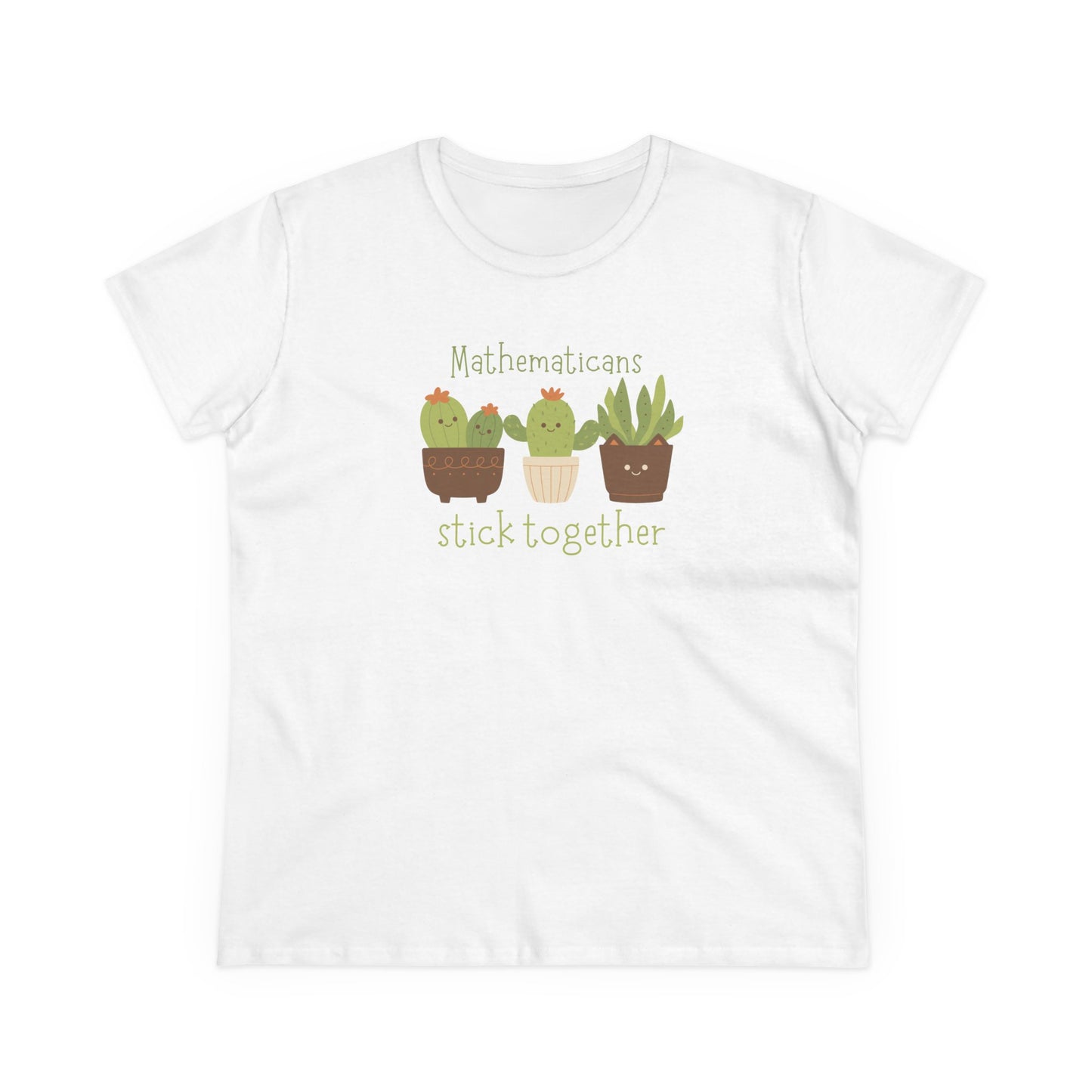Cute Cactus Graphic Tee, Perfect for Teachers, Math Lovers, Gift for Students, Summer Style, Casual Wear