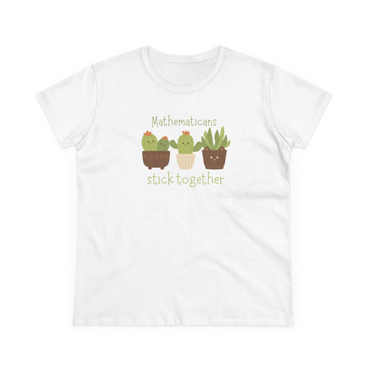 Cute Cactus Graphic Tee, Perfect for Teachers, Math Lovers, Gift for Students, Summer Style, Casual Wear