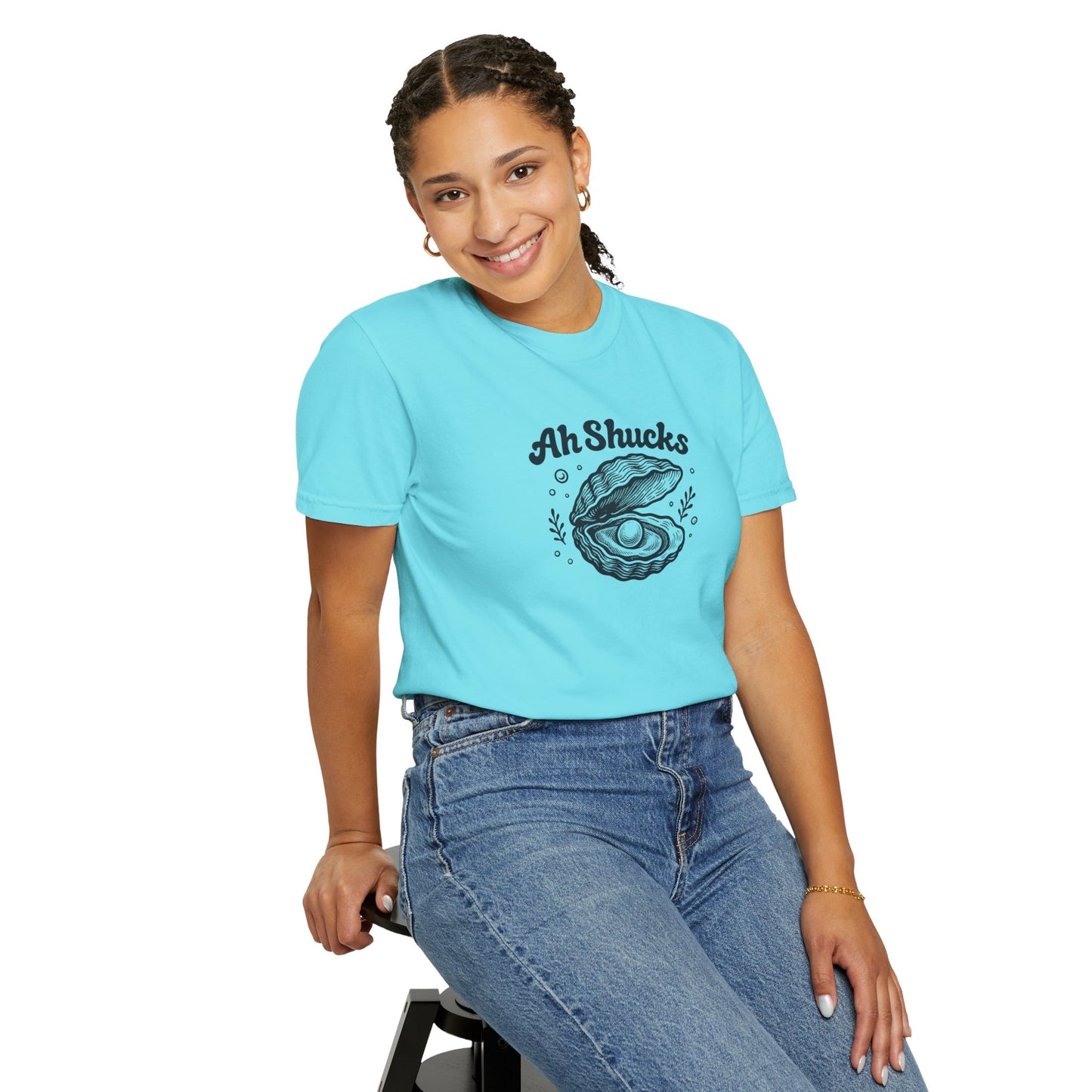 Ah Shucks Oyster T-Shirt — Vintage Nautical Seafood Tee