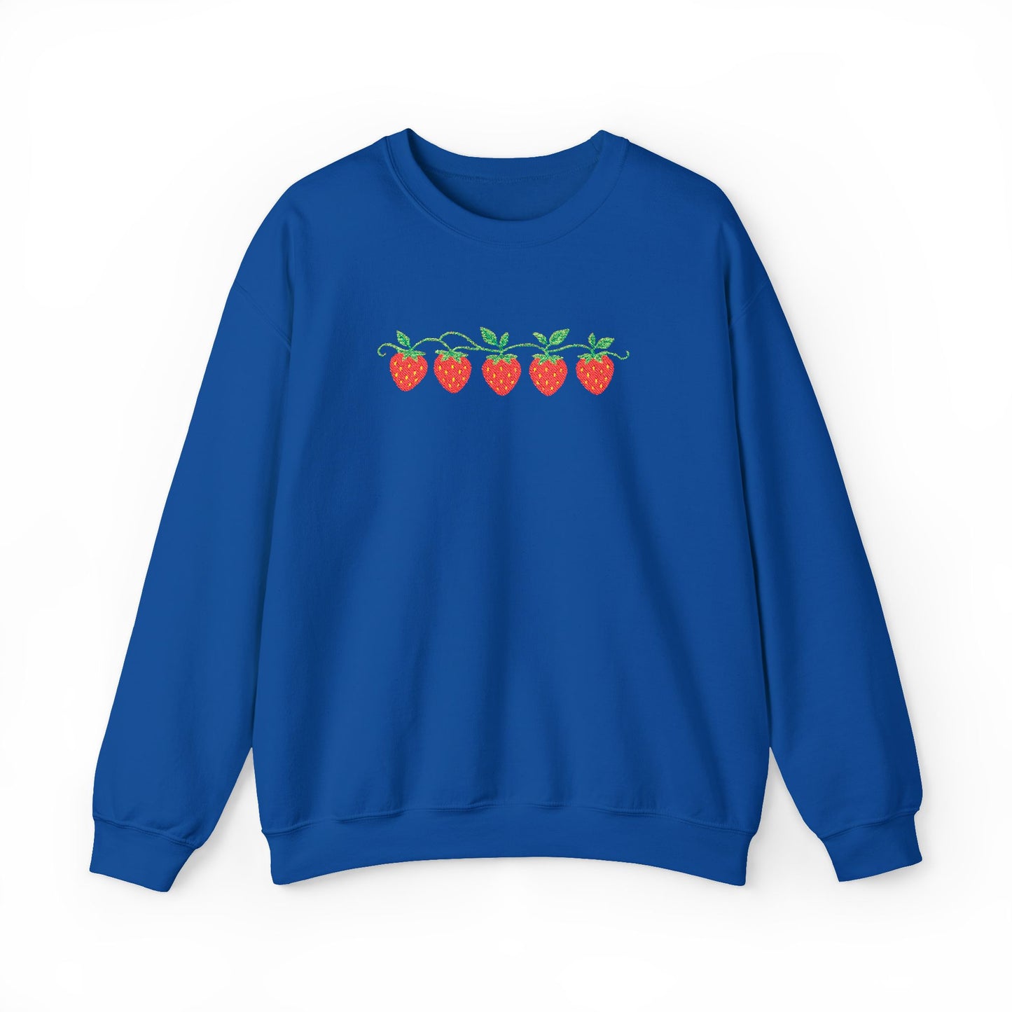 Strawberry Row Embroidered Sweatshirt