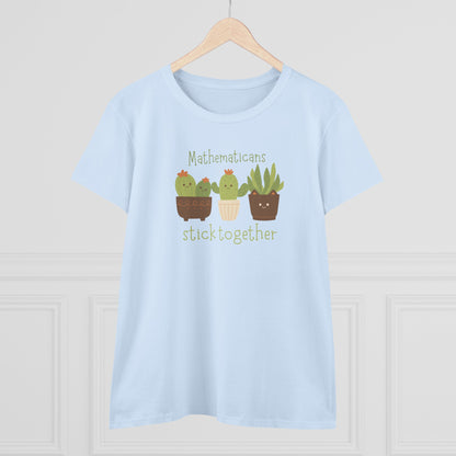 Mathematicians Stick Together Cactus Tee
